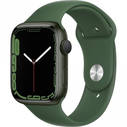 Часы Apple Watch Series 7 GPS, 45mm Starlight Aluminium Case with Starlight Sport Band,Корпус из алюминия цвета «сияющая звезда», спортивный ремешок цвета «сияющая заря» 45 мм 