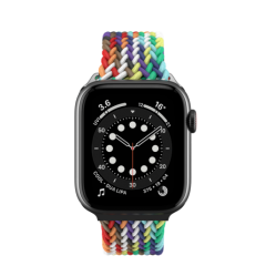 Ремешок SwitchEasy Candy для Apple Watch 7 41mm&amp;1~6, SE 38/40mm. Материал: нейлон. Дизайн: Rainbow