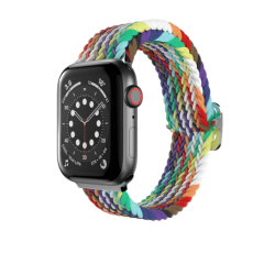 Ремешок SwitchEasy Candy для Apple Watch 7 45mm&amp;1~6, SE 42/44mm. Материал: нейлон. Дизайн: Rainbow