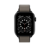 Ремешок SwitchEasy Hybrid для Apple Watch 7 45mm&1~6, SE 38/40mm. Материал: силикон/натуральная кожа. Цвет: серый