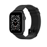 Ремешок SwitchEasy Hybrid для Apple Watch 7 45mm&1~6, SE 42/44mm. Материал: силикон/натуральная кожа. Цвет: черный