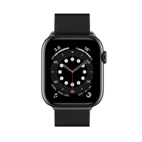 Ремешок SwitchEasy Mesh для Apple Watch 38/40mm. Материал: нержвающая сталь. Цвет: черный.