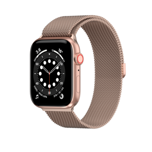 Ремешок SwitchEasy Mesh для Apple Watch 7 41mm&1~6,SE 38/40mm. Материал: нержавеющая сталь. Цвет: розовое золото. 