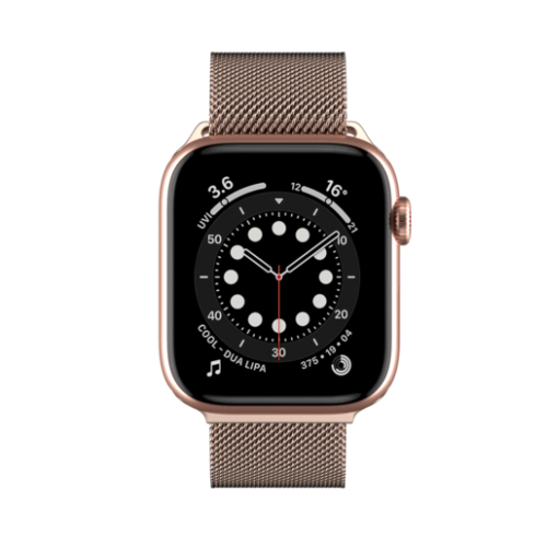 Ремешок SwitchEasy Mesh для Apple Watch 7 41mm&1~6,SE 38/40mm. Материал: нержавеющая сталь. Цвет: розовое золото. 