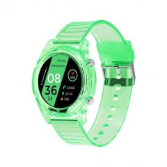 Welbe Effect Neon Умные Часы. 1.28"/TFT/240x240/200 mAh/круг/силикон. Цвет: зеленый неон