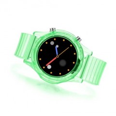 Welbe Effect Neon Умные Часы. 1.28"/TFT/240x240/200 mAh/круг/силикон. Цвет: зеленый неон