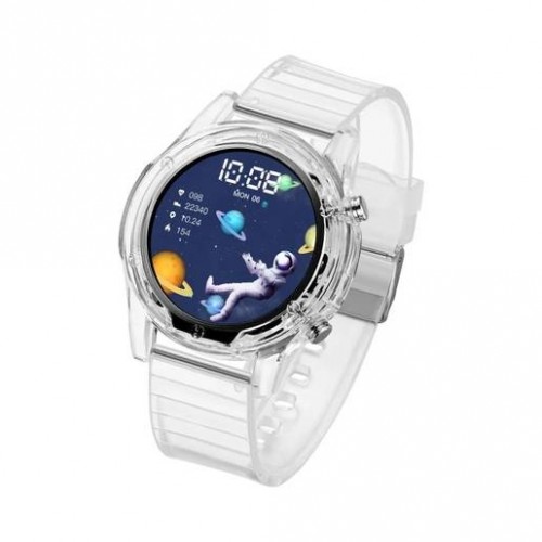 Умные часы Welbe Effect Neon 1.28"/TFT/240x240/200 mAh/круг/силикон. Цвет: прозрачный неон