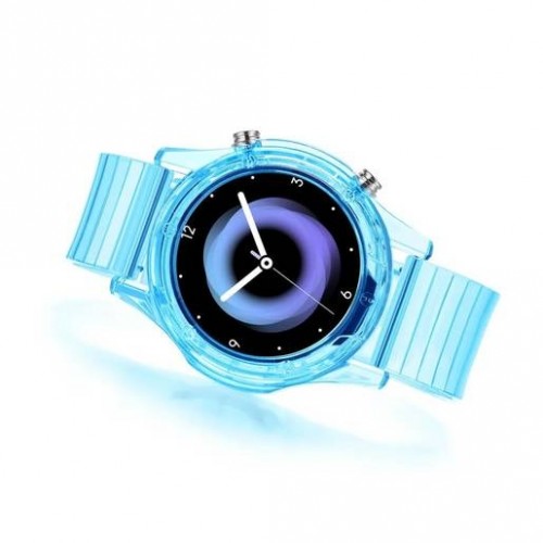 Умные часы Welbe Effect Neon 1.28"/TFT/240x240/200 mAh/круг/силикон. Цвет: синий неон