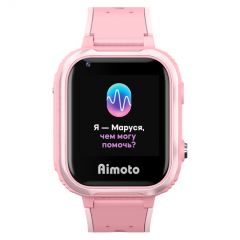 AIMOTO IQ 4G Детские умные часы с голосовым помощником Маруся (розовые)