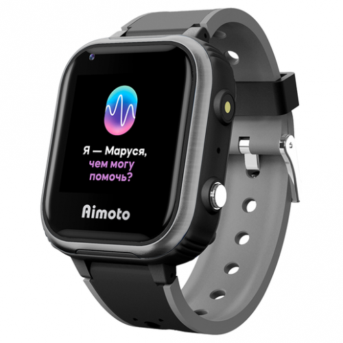 AIMOTO IQ 4G Детские умные часы с голосовым помощником Маруся (черные)
