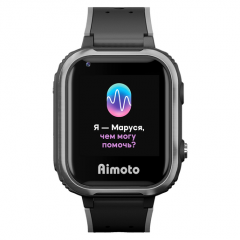 AIMOTO IQ 4G Детские умные часы с голосовым помощником Маруся (черные)
