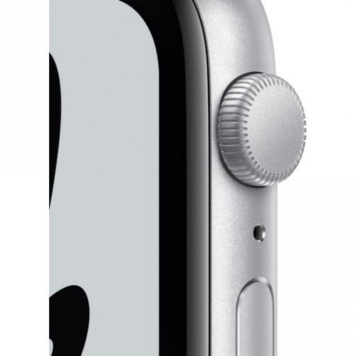 Часы Apple Watch Nike SE GPS, 44mm Silver Aluminium Case with Pure Platinum/Black Nike Sport Band,Корпус из серебристого алюминия, спортивный ремешок Nike цвета чистая платина/ черный 44 мм