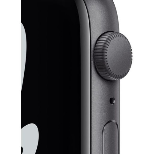 Часы Apple Watch Nike SE GPS, 44mm Space Grey Aluminium Case with Anthracite/Black Nike Sport Band,Корпус из алюминия цвета «серый космос», спортивный ремешок Nike цвета антрацитовый/черный 44 мм 