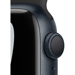Часы Apple Watch Nike Series 7 GPS, 41mm Midnight Aluminium Case with Anthracite/Black Nike Sport Band,Корпус из алюминия цвета «темная ночь», спортивный ремешок Nike цвета антрацитовый/черный 41 мм 
