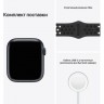 Часы Apple Watch Nike Series 7 GPS, 45mm Midnight Aluminium Case with Anthracite/Black Nike Sport Band,Корпус из алюминия цвета «темная ночь», спортивный ремешок Nike цвета антрацитовый/черный 45 мм 