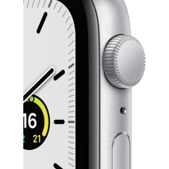 Часы Apple Watch SE GPS, 44mm Silver Aluminium Case with Abyss Blue Sport Band,Корпус из серебристого алюминия, спортивный ремешок цвета «синий омут» 44 мм 