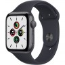 Часы Apple Watch SE GPS, 44mm Space Grey Aluminium Case with Midnight Sport Band,Корпус из алюминия цвета «серый космос», спортивный ремешок цвета «темная ночь» 44 мм 
