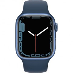 Часы Apple Watch Series 7 GPS, 41mm Blue Aluminium Case with Abyss Blue Sport Band,Корпус из алюминия синего цвета, спортивный ремешок цвета «синий омут» 41 мм 