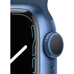 Часы Apple Watch Series 7 GPS, 41mm Blue Aluminium Case with Abyss Blue Sport Band,Корпус из алюминия синего цвета, спортивный ремешок цвета «синий омут» 41 мм 