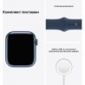 Часы Apple Watch Series 7 GPS, 41mm Blue Aluminium Case with Abyss Blue Sport Band,Корпус из алюминия синего цвета, спортивный ремешок цвета «синий омут» 41 мм 