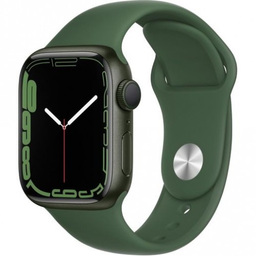 Часы Apple Watch Series 7 GPS, 41mm Green Aluminium Case with Clover Sport Band,Корпус из алюминия зеленого цвета, спортивный ремешок цвета «зеленый клевер» 41 мм 