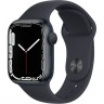 Часы Apple Watch Series 7 GPS, 41mm Midnight Aluminium Case with Midnight Sport Band,Корпус из алюминия цвета «темная ночь», спортивный ремешок цвета «темная ночь» 41 мм 