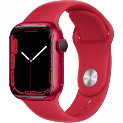 Часы Apple Watch Series 7 GPS, 41mm Red Aluminium Case with Red Sport Band,Корпус из алюминия красного цвета, спортивный ремешок красного цвета 41 мм 