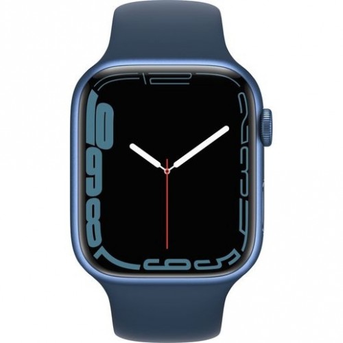 Часы Apple Watch Series 7 GPS, 45mm Blue Aluminium Case with Abyss Blue Sport Band,Корпус из алюминия синего цвета, спортивный ремешок цвета «синий омут» 45 мм 