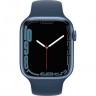Часы Apple Watch Series 7 GPS, 45mm Blue Aluminium Case with Abyss Blue Sport Band,Корпус из алюминия синего цвета, спортивный ремешок цвета «синий омут» 45 мм 