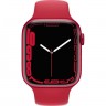 Часы Apple Watch Series 7 GPS, 45mm Red Aluminium Case with Red Sport Band,Корпус из алюминия красного цвета, спортивный ремешок красного цвета 45 мм 