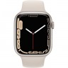 Часы Apple Watch Series 7 GPS, 45mm Starlight Aluminium Case with Starlight Sport Band,Корпус из алюминия цвета «сияющая звезда», спортивный ремешок цвета «сияющая заря» 45 мм 